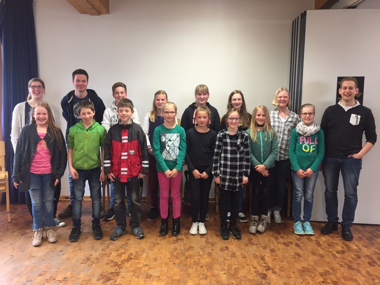 Teilnehmer am E-Lehrgang des Volksmusikerbundes NRW E-Lehrgang 2017