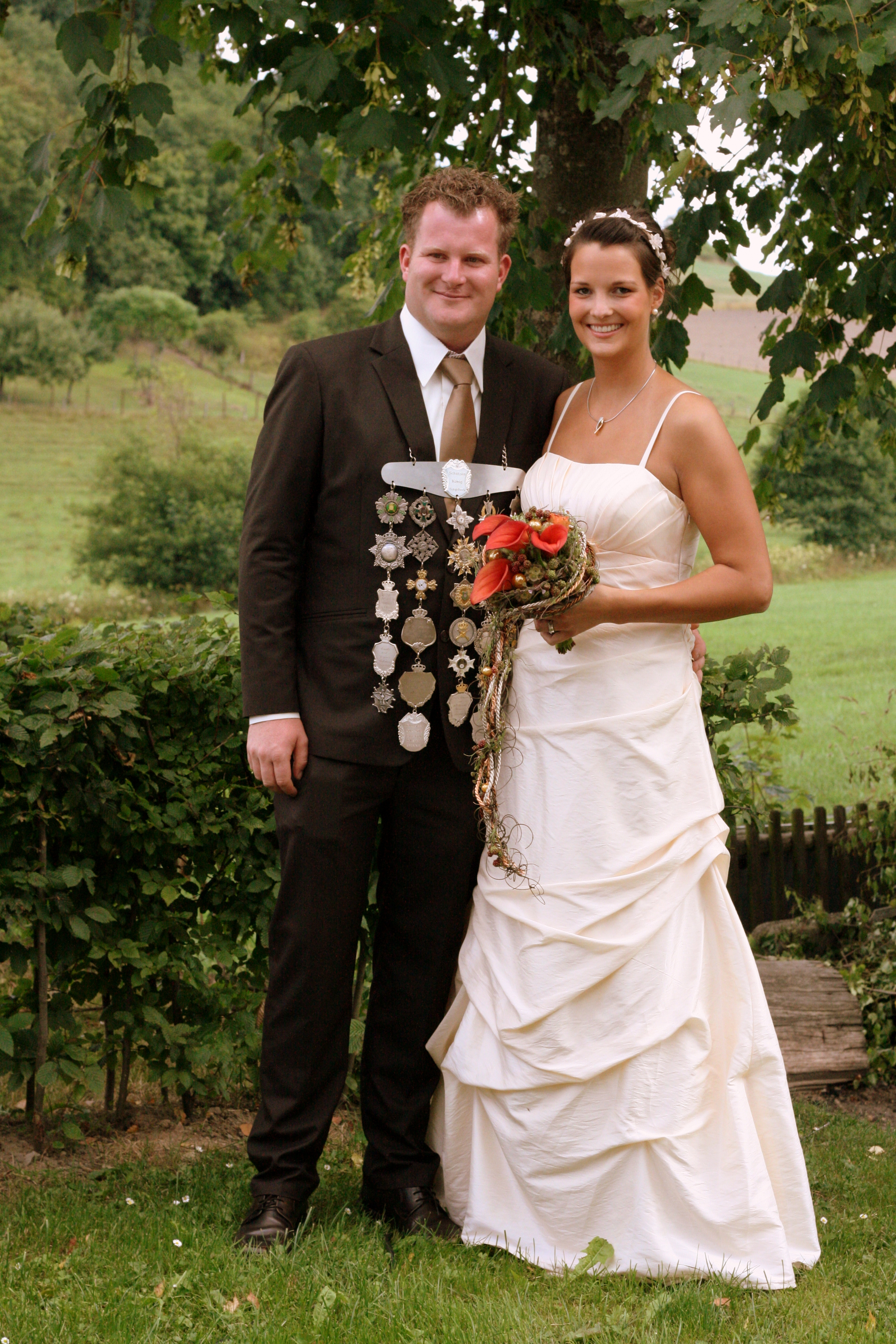Christian Mütherich mit Königin Carolin Mertens